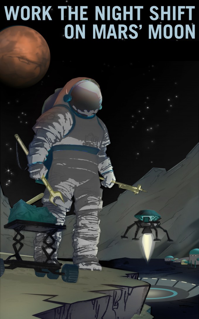 NASA создало серию плакатов, чтобы найти исследователей для марсианской миссии (фото)