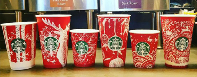 Украинка украсила чашки Starbucks петриковской росписью