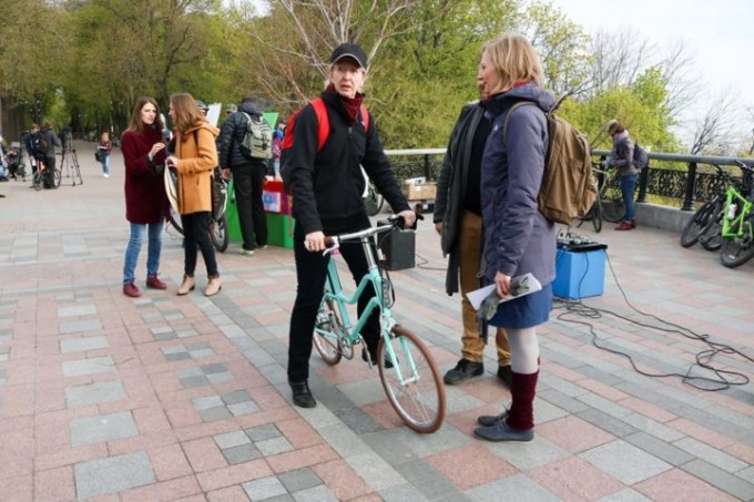Київ приєднався до весняного дня «Велосипедом на роботу»